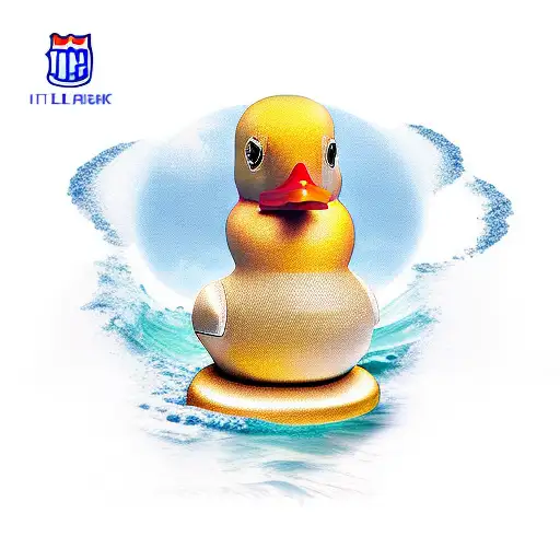 rubber duck tattoo design idea