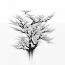 Intricate black and grey karate belt unraveling into Japanese cherry blossoms tattoo design idea