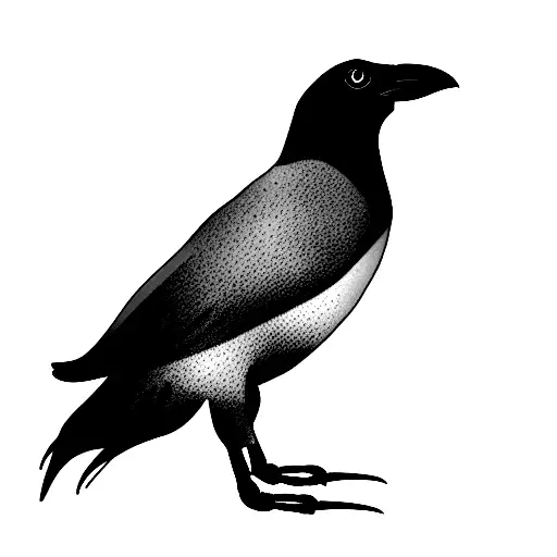 australian magpie tattoo design idea