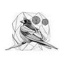 Australian magpie  tattoo design idea