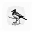 Australian magpie  tattoo design idea