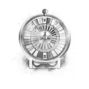 roulette with cards tattoo design idea