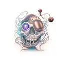 rusted tangled goddamn misery tattoo design idea