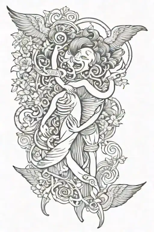 old lost love  tattoo design idea