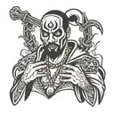 ghostface shirtless  tattoo design idea