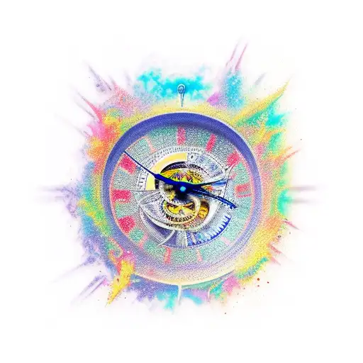reloj chronos  tattoo design idea
