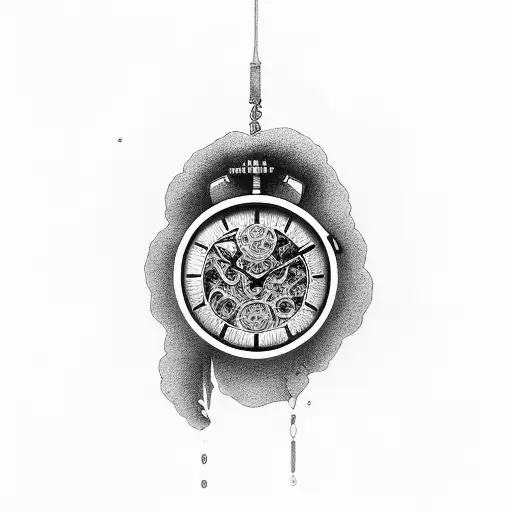 reloj chronos  tattoo design idea