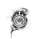 reloj chronos  tattoo design idea