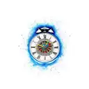 reloj con dios Chronos  tattoo design idea