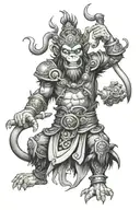 king monkey king tattoo design idea