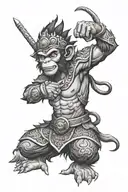 king monkey king tattoo design idea