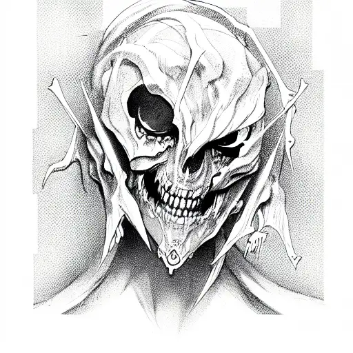 zxc ghoul  tattoo design idea