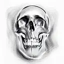 Skull tattoo design idea