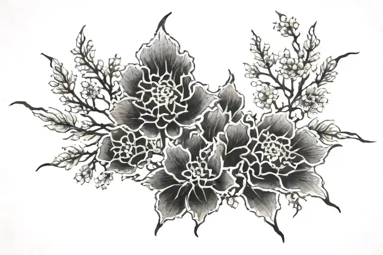 Wabi Sabi Japanese tattoo design idea