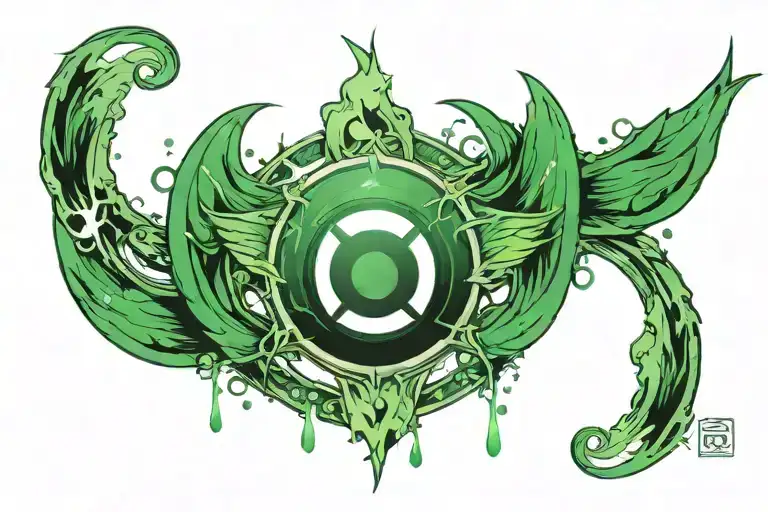 green lantern symbol tattoo design idea