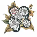 names of Erika, Mason, Logan, Ashlyn tattoo design idea