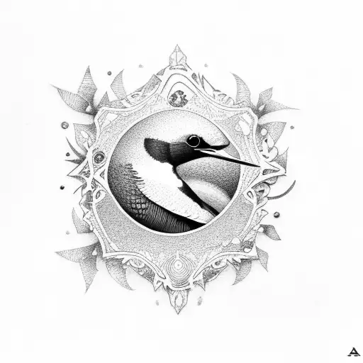 Swallow Bird tattoo design idea