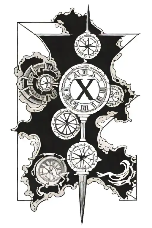 04/07/1980 roman numerals tattoo design idea