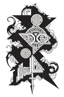 04/07/1980 roman numerals tattoo design idea