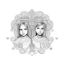 valentina sofia and isabella are the names of my 3 daughters.  i would like something with their names on it tattoo design idea