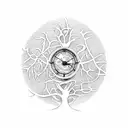 the tree of life with 3 branches and an analog retro clock on each branch tattoo design idea