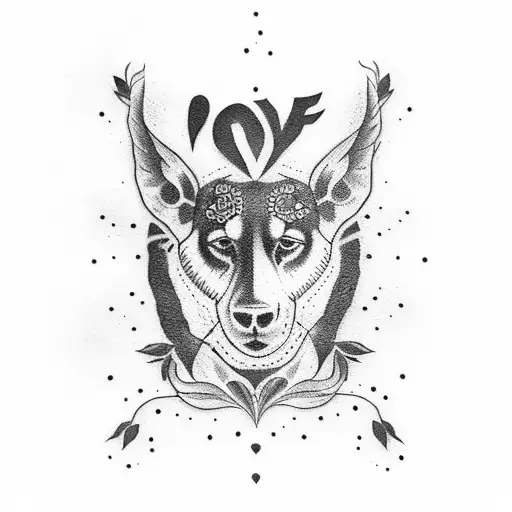 One Love word tattoo inspired by Bob Marley song tattoo design idea