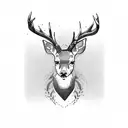 deer tattoo design idea
