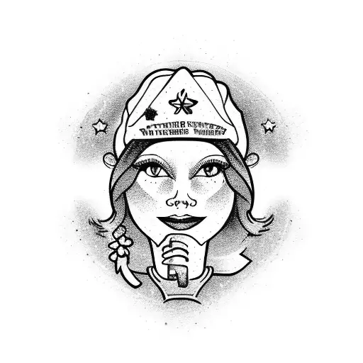 sisters  camping wine waitress family freedom optimisme virgo  tattoo design idea