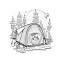 camping wine waitress family sisters freedom optimisme virgo  tattoo design idea