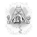 camping wine waitress family sisters freedom optimisme virgo  tattoo design idea