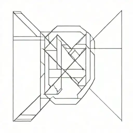 trinagle formed out of  letters NYX tattoo design idea