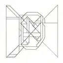 trinagle formed out of  letters NYX tattoo design idea