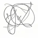 small  trinagle formed out of  letters "NYX" tattoo design idea