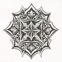 Maltese cross tattoo design idea