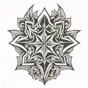 Maltese cross tattoo design idea