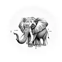 Elephant tattoo design idea
