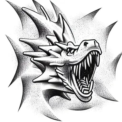 Messi dragón  tattoo design idea