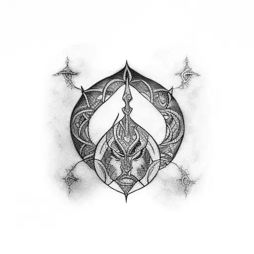 karna tattoo design idea