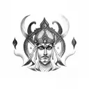 karna mahabharat tattoo design idea