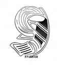 Formula 1 car with the number 19 and the letter J tattoo design idea