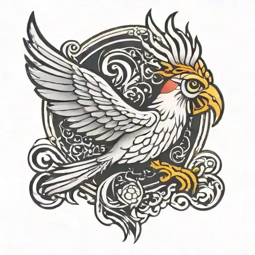 liverbird tattoo design idea