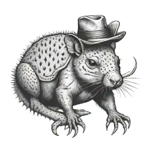 wombat cactus wallaby gar fish pufferfish soilder crab camping ute labrador horse sting ray tattoo design idea