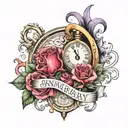 anniversary date tattoo design idea
