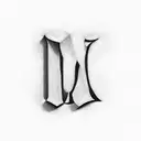 letters IRA in same order with book in negative space tattoo design idea