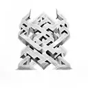 letters IRA in same order with book in negative space tattoo design idea