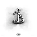 letters IRA in same order with book in negative space tattoo design idea