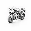 BMW S1000 RR tattoo design idea