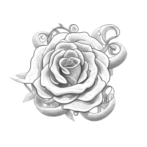 A powerful revolver wrapped in vines and flowers, representing the client's journey from addiction to sobriety and their dedication to helping addicts. tattoo design idea