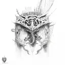 Bloodborne hunter tattoo design idea