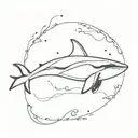 orca whale  tattoo design idea